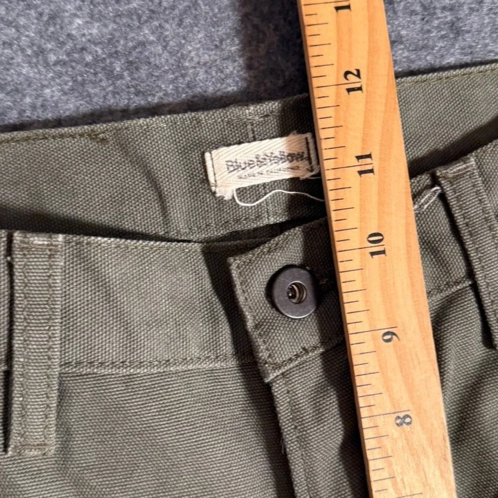 Blue&Gold Mens Khaki Canvas Work Pants Size 34 Fits‎ 32x33 Slim Straight Casual